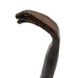 Nice Old Blacksmith Made Hand-forged Iron Folk Art Snake with Incised Details