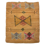 Plateau Native Corn Husk Bag with Dyed Husk and Wool Decoration, c. Early 1900s