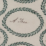 "The Enigmatical Dessert", 19th C. Ink and Watercolor Riddle with Solution on Reverse