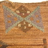 Plateau Native Corn Husk Bag with Dyed Husk and Wool Decoration, c. Early 1900s