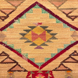 Plateau Native Corn Husk Bag with Dyed Husk and Wool Decoration, c. Early 1900s