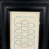 "The Enigmatical Dessert", 19th C. Ink and Watercolor Riddle with Solution on Reverse