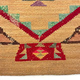 Plateau Native Corn Husk Bag with Dyed Husk and Wool Decoration, c. Early 1900s