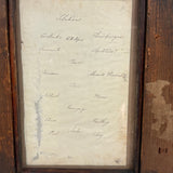 "The Enigmatical Dessert", 19th C. Ink and Watercolor Riddle with Solution on Reverse