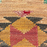 Plateau Native Corn Husk Bag with Dyed Husk and Wool Decoration, c. Early 1900s