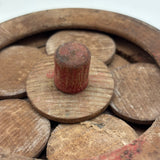 New Favorite Thing, Old Handmade Turning Disks Mechanical Toy from Vermont Estate