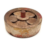 New Favorite Thing, Old Handmade Turning Disks Mechanical Toy from Vermont Estate