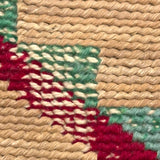 Plateau Native Corn Husk Bag with Dyed Husk and Wool Decoration, c. Early 1900s