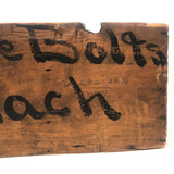 Civil War Era "Shackle Bolts" Crate
