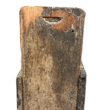 Gorgeously Crusty Antique Primitive Clock Box/Watch Hutch with Slide Side