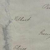 "The Enigmatical Dessert", 19th C. Ink and Watercolor Riddle with Solution on Reverse