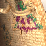 Plateau Native Corn Husk Bag with Dyed Husk and Wool Decoration, c. Early 1900s