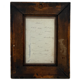 "The Enigmatical Dessert", 19th C. Ink and Watercolor Riddle with Solution on Reverse