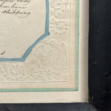 "The Enigmatical Dessert", 19th C. Ink and Watercolor Riddle with Solution on Reverse