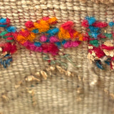 Plateau Native Corn Husk Bag with Dyed Husk and Wool Decoration, c. Early 1900s