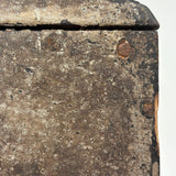 Gorgeously Crusty Antique Primitive Clock Box/Watch Hutch with Slide Side