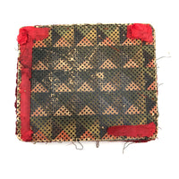 Sweet Old Handmade Needle Book with Printed Punch Paper Geometry