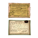 1840 Planten's NY Gelatine Capsules Box - with Capsule Inside!