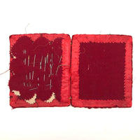 Sweet Old Handmade Needle Book with Printed Punch Paper Geometry