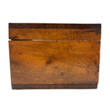 Heartfelt Handmade Walnut (?) Box with Relief Carved Heart and Fat Dovetail Joints