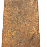 Poetic (and Anthropomorphic) 19th Century Wooden Bootjack with Hanging Hole Worn Through
