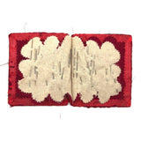 Sweet Old Handmade Needle Book with Printed Punch Paper Geometry