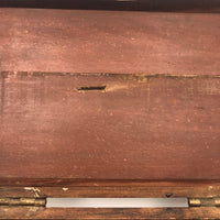Old Handmade Divided Interior SCREWS Box with Mysterious Slit