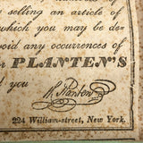 1840 Planten's NY Gelatine Capsules Box - with Capsule Inside!
