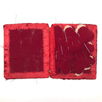 Sweet Old Handmade Needle Book with Printed Punch Paper Geometry