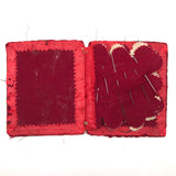 Sweet Old Handmade Needle Book with Printed Punch Paper Geometry