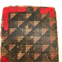 Sweet Old Handmade Needle Book with Printed Punch Paper Geometry
