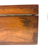 Heartfelt Handmade Walnut (?) Box with Relief Carved Heart and Fat Dovetail Joints