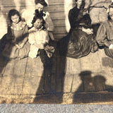 Shadows on Top of Shadows, Marvelous Antique Mounted Albumen Photo