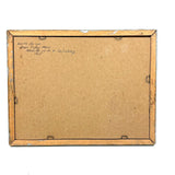 North Hollow from Colby Farm, Andover, NH, 1915, Charming Naive Watercolor Signed B. Pratt