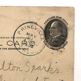 What Do You Call Your Rabbit? 1903 Watercolor Postcard from Vera to Carlton Sparks