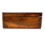 Heartfelt Handmade Walnut (?) Box with Relief Carved Heart and Fat Dovetail Joints