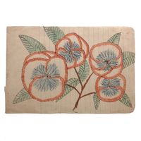 Burst of Pansies, 1905 Ink and Crayon Drawing by J.H. Adair, Spring Grove, PA