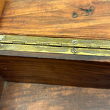 Heartfelt Handmade Walnut (?) Box with Relief Carved Heart and Fat Dovetail Joints