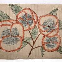 Burst of Pansies, 1905 Ink and Crayon Drawing by J.H. Adair, Spring Grove, PA
