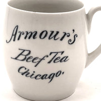 c. 1900 Armour’s Beef Tea Chicago Restaurant Porcelain Mug