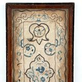 Child with Pig Tails and Butterfly, Charming c. Late 19th Century Chinese Silk Embroidery Tea Tray