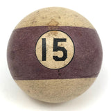 Early 20th C. Clay Pool Ball #15