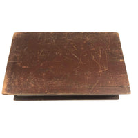 Old Handmade Divided Interior SCREWS Box with Mysterious Slit