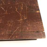 Old Handmade Divided Interior SCREWS Box with Mysterious Slit