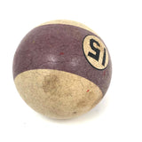 Early 20th C. Clay Pool Ball #15