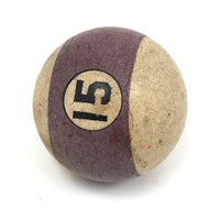 Early 20th C. Clay Pool Ball #15