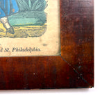 SOLD Helen with her Rose, Early 19th Century B. Bramell Hand-colored Block Print, Original Frame and Glass