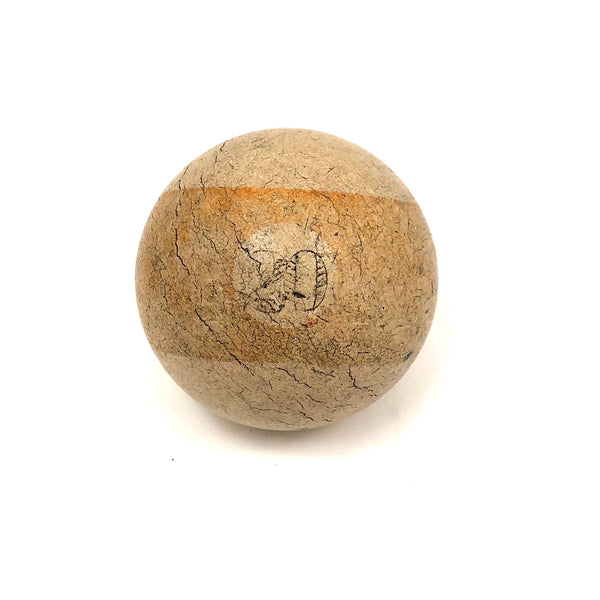 Rare 19th C. Clay Engraved Baseball Pocket Billiards #20 Ball