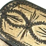 19th Century Tole Snuff Box/Vesta Shoe, Hand Engraved with Best Red Soles!