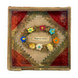 Walk on Roses, Best Mid 19th Century Glass Enclosed Forget Me Not